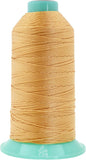 Mandala Crafts Bonded Nylon Thread Blonde Heavy Duty Sewing Threads - 415 YDs Size 346 210D T350 Tex 350 Thread for Leather Jeans Weaving Outdoor Marine Upholstery Threads