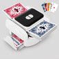 BEE&FLOWER Card Shuffler - Rechargeable Low Noise & Jam-Free | Fast Shuffle for 1–2 Decks with Pull-Out Tray, Auto & Manual Modes Compatible with Poker, Regular, Texas Hold'em, Blackjack, Bridge