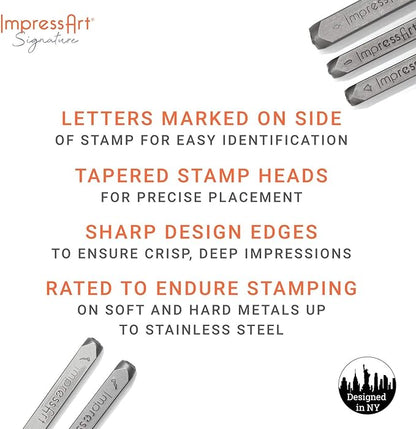 ImpressArt - Wave Steel Punch, Metal Stamping Tools for Custom Jewelry Making & Art Projects (6mm)