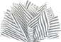 Flexicore Packaging Gray Pin Stripe Print Gift Wrap Tissue Paper Size: 15 Inch X 20 Inch | Count: 50 Sheets | Color: Gray Pin Stripe