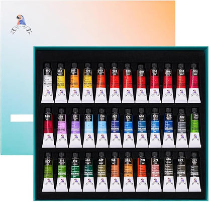 MeiLiang Watercolor Paint Set 36 Vibrant Colors 5ml / 0.17 Fl Oz Tubes, Watercolor Tubes with Great Value, Water Color Paints Art Supplies for Adults, Artists & Beginners