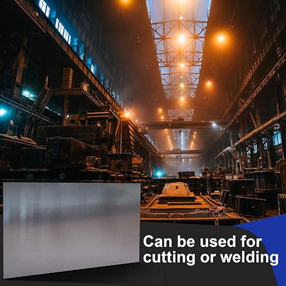 Hicarer 24 x 36 Inch A36 Carbon Steel Sheet 0.08" Thickness Length 14 Gauge Hot Rolled Steel Plate for Automotive Sheet Metal, Furniture or Industrial, Unpolished (Mill) Finish