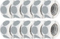 Perco Grey 3-Inch Perforated Circle Dot Sticker Labels — 10 Rolls, 5,000 Round Stickers — with Permanent Adhesive for Moving Boxes, Sale Signage, Displays, Status Messaging—Made in USA