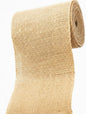 Natural Jute Burlap Ribbon (6" x 30 ft.) - Tight Weave Eco-Friendly Fabric for Crafts, Weddings & Decor