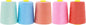 Mandala Crafts 5 Pack of Serger Threads Cones Spools - 40S/2 30000 Yards Polyester Pastel Threads for Sergers Machine and Overlock Quilting Sewing Machine