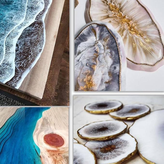 Mica Powder - 100g Mica Powder for Epoxy Resin - Metallic Color Pigment for Resin, Soap, Bath Bombs, Eye Shadow, Nails, DIY Crafting Projects etc. (Silk Blue)