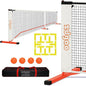 Zdgao Pickleball Set with Net for Driveway, 22 FT Regulation Size Pickle Ball Net Set with Pickleballs, Court Markers and Carry Bag, Steady Metal Frame for Outdoor, Indoor Court