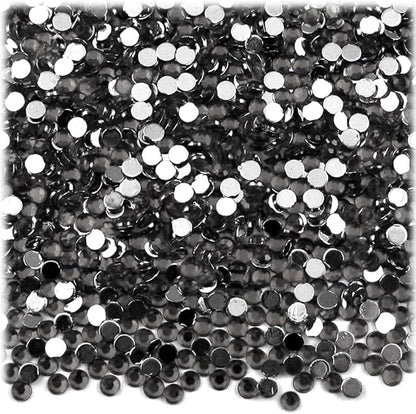 The Crafts Outlet 1,440pc Rhinestones Round 3mm (10ss) Flatback Hot Pink or Rose HPK