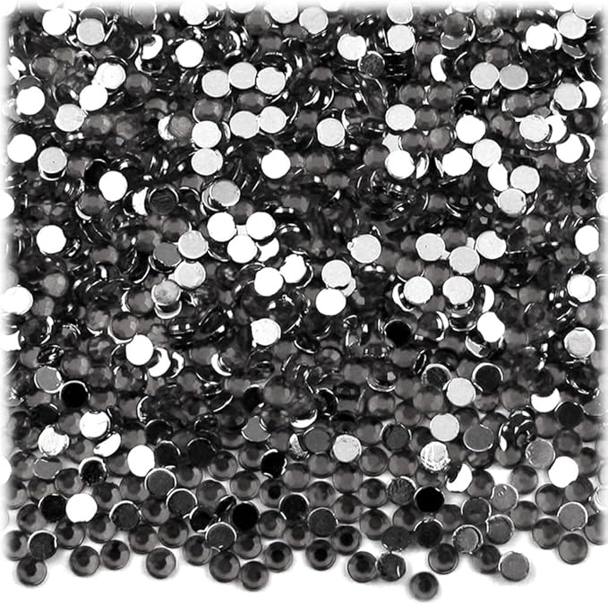 The Crafts Outlet 1,440pc Rhinestones Round 3mm (10ss) Flatback Light Blue LBL
