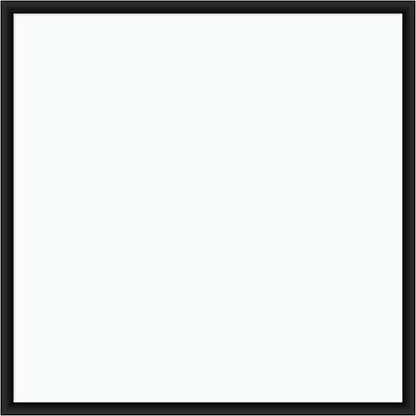 U Brands Magnetic Dry Erase Board White Board, 36" x 36" Inches, Black Wood Frame (2892U00-01)
