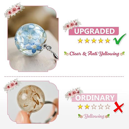 UV Resin-100g Upgraded Crystal Clear Hard Type UV Curing Premixed Epoxy Resin Starter Kit for Jewelry Making