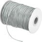 MECCANIXITY Waxed Cord 1.2mm Waxed Polyester Cord 175 Yard Wax String for Bracelet Making,Necklaces, Beading,Jewelry Making and DIY Crafts(Light Gray)