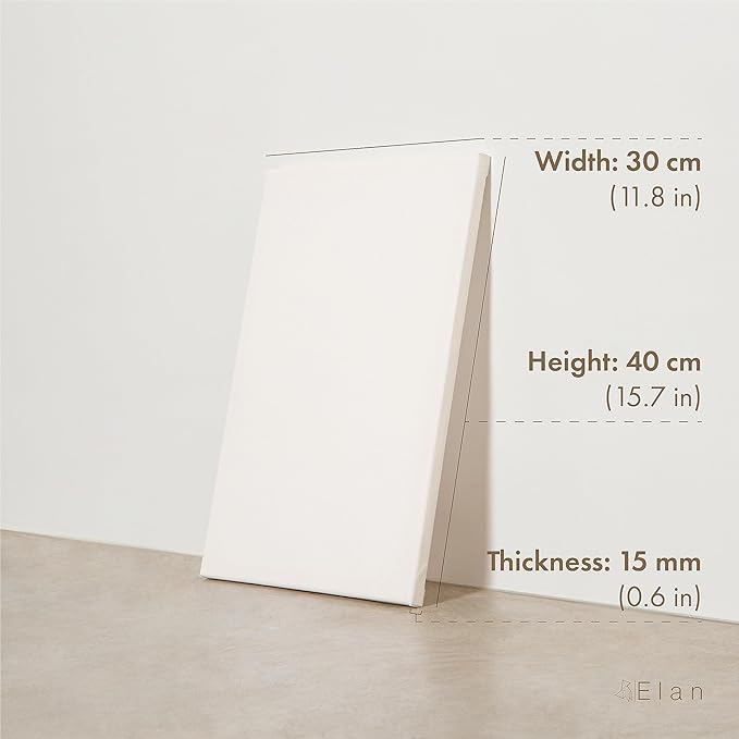 Elan Stretched Canvases 12x16, 6-Pack Canvases for Painting Painting Canvas Bulk, Stretched Canvas for Adults Blank Canvas for Painting, Painting Canvases, Paint Canvases for Painting, Art Canvas