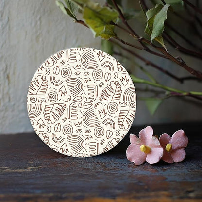CHGCRAFT Bohemian Graphics Polymer Clay Texture Sheets Doodle Style Silicone Texture Stamp Clay Texture Mat Modeling Pattern Pad Sheets for Jewelry and Earrings Tools, 5.5x5.5 inch