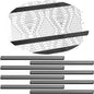Flutesan 8 Pcs Knitting Chart Keeper Magnet Replacement Set Cross Stitch Line Keeper Knitting Pattern Holder Fold up Pattern Holder, Only Magnet (Large Size)