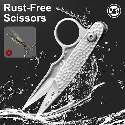 Premium Tailor Scissors, Stainless Steel, Comfort Grip, Ambidextrous, Silver, Precision, 11.7cm x 4.3cm, 1 Count
