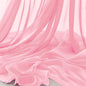 Horbaunal Light Pink Chiffon Fabric by The Yard, 10 Yard Continuous Sheer Fabric 59" Wide Soft Draping Fabric for Wedding Arch Draping Party Backdrop DIY Sewing
