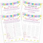 ALodr Girls Birthday Party Set, 20 Birthday Double Sided Cards Set, Girls Birthday Party Activity Notebook Themed Party Activity and Idea - Girl Birthday Supplies, Activity, Decorations