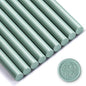 Nuanchu 15 Pcs Glue Gun Sealing Wax Sticks Retro Vintage Wax Sticks for Seal Stamp and Letter for Wedding Invitations Card Envelope Christmas Holiday Gift Ideas(Cyan)
