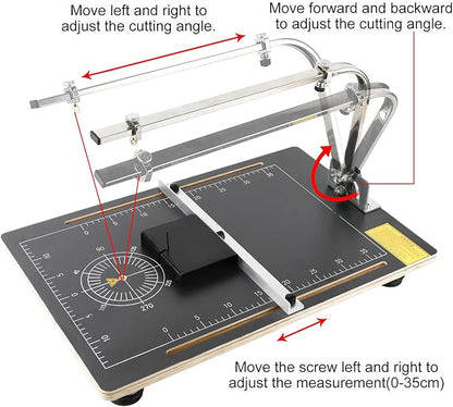 YaeTek Micromot Hot Wire Cutter Thermocut Foam Cutting Machine, 110V Table Top Styrofoam Cutter Cutting Foams, Sponge, Pearl Cotton, KT Board DIY Styrofoam Polystyrene