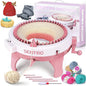 BZVV Knitting Machine for SENTRO 48 Needles Smart Knitting Crochet Machine with Row Counter for Adults and Beginners, Knitting Board Rotating Double Loom, Weaving Loom Machine Kit New Year Gifts