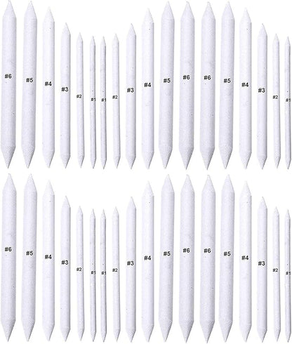 Cettkowns 36 Pieces Artist Blending Stump and Tortillion Art Blenders for Student Sketch Drawing