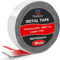 Thaibear Metal Tape for Magnets (1.4'' Wide x 5 ft Long) Flexible Metal Strips Self Adhesive, Ferrous Tape Stick Thin Metal Strips Roll for Magnets