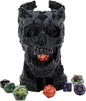 Dark Skull Dice Tower Dungeons and Dragons RPG abletop Roleplaying Game Jail D&D (Random 7PCS D20 Dice Set Included) Black