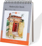 HTVRONT Watercolor Paper 9x12 Inch - 50 Sheets Watercolor Pad, 140 lb/300 GSM Cold Press Watercolor Paper Pad, Spiral Bound for Full Spread & Sturdy Use, Ideal for Wet & Dry Media