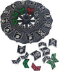 MTG Abilities Keywords Counter Wheel, Black Token Tracker 7.5 inch Diameter,123-Piece Keyword and Life Counter Bulk Tokens MTG, TCG, Cards Gaming Accessories