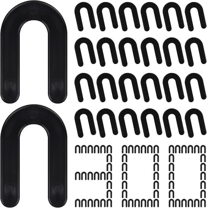 DGSL Tile Leveling System Tile Spacers 1/4 Inch, 300 pieces Horseshoe Shim U Shape Plastic Tile Leveling Clips for Various Types of Tile Leveling