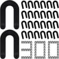DGSL Tile Leveling System Tile Spacers 1/4 Inch, 300 pieces Horseshoe Shim U Shape Plastic Tile Leveling Clips for Various Types of Tile Leveling