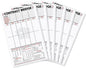 party greeting 150 Sheets Contract Bridge Score Pad and Tallies Contract Bridge Score Notepad Canasta Score Pads Print with Trick Rubber Bridge Party Bridge Playing Cards Large Print Game Scoring Card