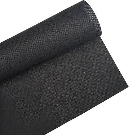 2 Sheets of Black 14 Count Aida Cloth – 18 x 18 Inch Pre-Cut Fabric Squares – Cross Stitch Fabric – 100% Cotton – Ideal for Needlework & Embroidery – The Knotty Unicorn