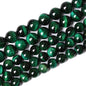 48PCS 8mm Top AAA Green Tiger Eye Beads Natural Stone Round Loose Beads for Jewelry Making DIY Bracelet,Necklace, Earrings 15" Inch