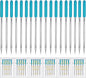 HONEYSEW 30 Pieces Sewing Machine Needles HAX1 130/705H Universal Regular Point Flat Shank Sewing Needle Compatible with Singer, Brother,Janome,Pfaff and Other Brand (Blue Size 11-30PCS)