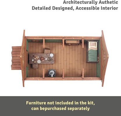 Cruck House and Cow shed - Medieval Wooden House Building Kit - DIY Building Puzzle Kit-Architecture & Engineering Assembly Set,Great Gift for People who Like Creative Play or RPG - Realistic