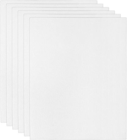 PATIKIL 9x12 Canvas Boards for Painting, 6 Pack 100% Cotton Square Triple Primed Stretched Blank Art Canvas Panel Bulk Thin for Acrylic, Oil, Tempera Paints, White