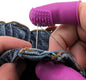 FLEX Thimbles | 9-Pack | 3X-Thick THIK-TIP Medium (3) + Standard Purple Finger Protectors 1x Thick - Small (3) and Large (3) | Mat (1) | Set of Large Eye Sewing Needles (1)