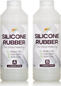 Silicone Rubber Kit 18A for DIY Mold Making (70.4 oz) - Super Elastic, Translucent, Fast Cure, Non-Toxic, 1:1 Ratio Liquid Silicone for Resin and 3D Molds (4.4 Pounds)