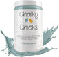 Chalky Chicks All-in-One Chalk Paint for Furniture or Cabinet - 32Fl Oz- Matte Finish Stormy Seas (Light Blue) for Metal, Wood Furniture Paint - No Sanding All-in-One for Home Decor & Crafts, USA Made