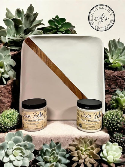 Dixie Belle Paint Company Chalk Finish Furniture Paint - Cobblestone (4oz) - Matte Weathered Stone Chic Chalk Mineral DIY Furniture Paint