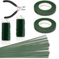SONGZIMING Floral Arrangement Kit with Green Floral Tape, 22 Gauge Floral Wire Stems, 26 Gauge Paddle Floral Wire and Floral Wire Cutter for Bouquets banquets, Artificial Flowers
