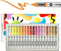 36 Colors Acrylic Paint Markers Set, Water Based Acrylic Paint Pens With Visual Ink Window,Soft Brush Tip Acrylic Markers for canvas, Egg, rock painting,Wood, Stone, Glass, Fabric and DIY Crafts Art