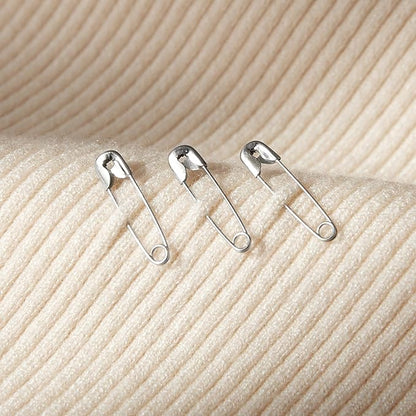 1000PCS Safety Pins, 0.75In/19mm Small Fastening Pins, Rust Resistant Nickel Plated Steel Set for Crafting, Sewing, Jewelry Making Fabric, Rimming Fastening Clip Button for Garment Hang Tag (Silver)