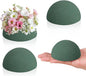 LOKIPA 4 Pack Small Floral Foam Half Ball, Floral Foam Round Half Ball Floral Foam for Artificial Plant Floral Arrangement Wedding Garden Decorations(3.54x1.77inch)