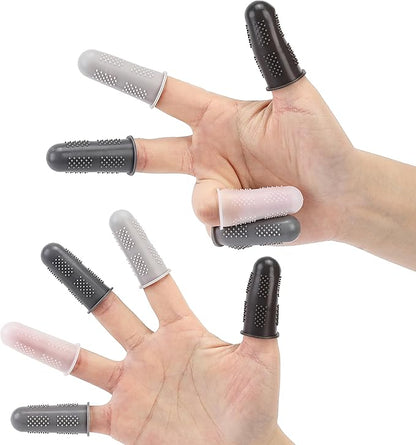 Mr. Pen- Hot Glue Gun Finger Protectors, 24 pcs, Black and White Shades, Silicone Finger Protectors, Rubber Fingers Tips, Rubber Finger Covers, Rubber Finger Tips Protector, Finger Gripper