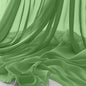 Horbaunal Dusty Sage Chiffon Fabric by The Yard, 1 Yard Continuous Sheer Fabric 59" Wide Soft Draping Fabric for Wedding Arch Draping Party Backdrop DIY Sewing