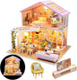DIY Miniature House Kit, Mini House Kit for Beginners, Mayberry Street Miniatures, Model Building Craft Diorama Kit, Ideal Gifts for Birthday, Christmas(Sweet Time)