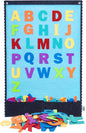 CHEFAN Felt Board - Large Flannel Board for Wall, 104 Felt Letters, 32'' X 22'' Interactive Storytelling & Play Learning for Home & Classroom Use(2 Sets of Uppercase&Lowercase Letters)